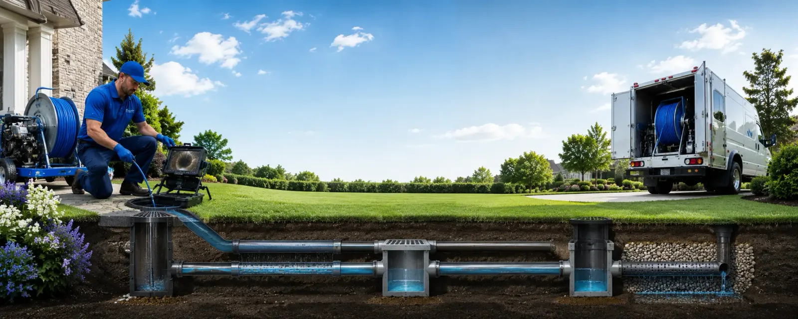 Outdoor drain cleaning information for Graettinger, IA